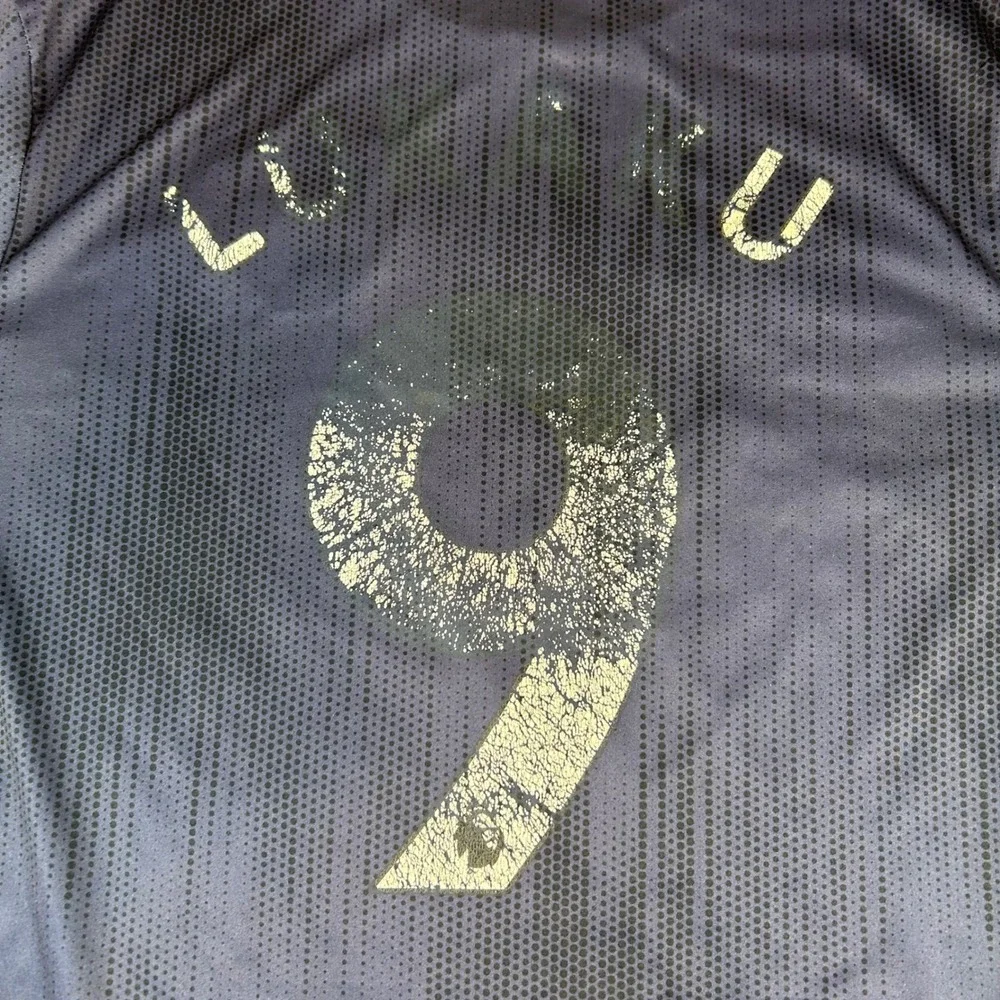 Adidas Manchester United Jersey Mens Medium Navy Romelu Lukaku 9 2018-19 Parley